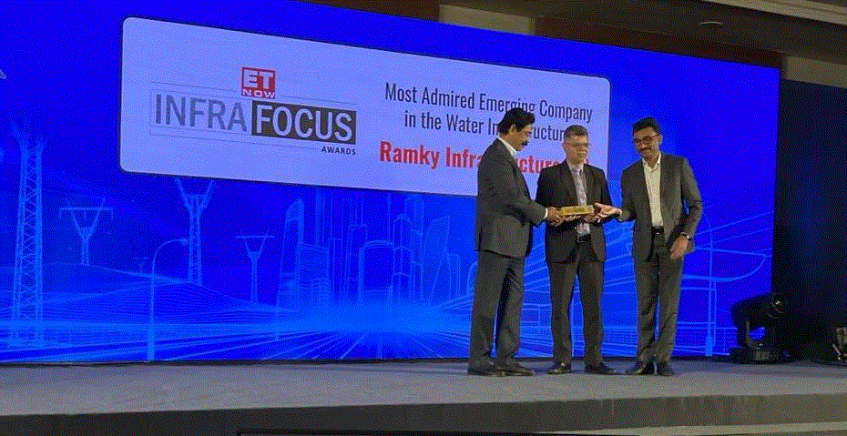 Ramky Infrastructure Limited, has received an award under the “Most Admired Emerging Company in Water Infrastructure” Category at the “Times Group 9th edition of ET NOW Infra Focus Awards 2024”.